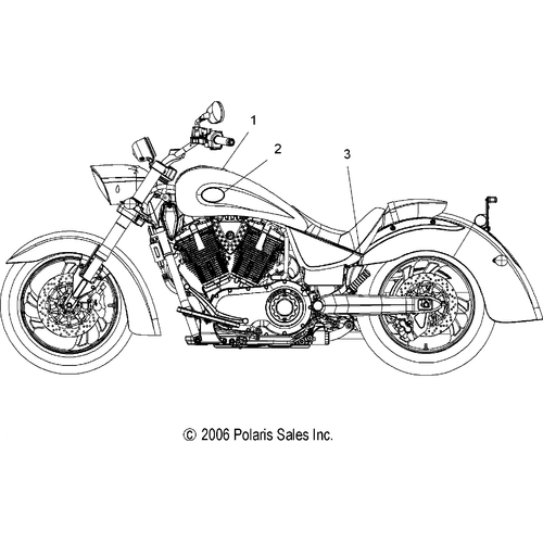 Body, Decals - 2007 Victory Kingpin/Tour All Options - V07Cb26/Cd26 Schematic 4942 OEM Schematic