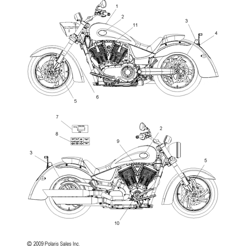 Body, Decals - 2010 Victory Kingpin All Options - V10Cb26/Pb26 Schematic 4040 OEM Schematic