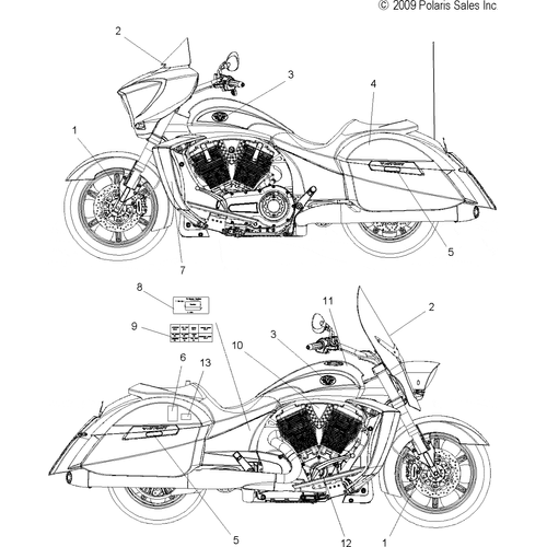 Body Decals 2011 Victory Cross Roads Custom Cross Country All