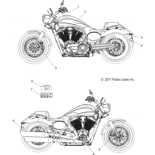 Body, Decals - 2013 Victory Judge All Options - V13Mb36 Schematic 2807 OEM Schematic