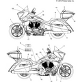 Body, Decals - 2014 Victory Cross Country/Touring/15Th Anniversary All Options - V14Da/Db/Dw/Tw/Zw36
