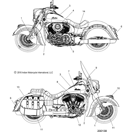 Body, Decals All Options - 2017 Indian Chief Classic/Chief Vintage Schematic-27593 OEM Schematic