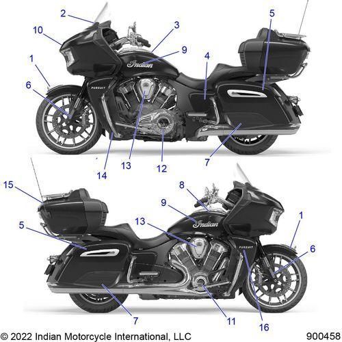 Body, Decals/Emblems All Options - 2022 Indian Pursuit Limited / Limited Premium Schematic-20949 OEM Schematic