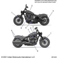 Body, Decals/Emblems/Badges All Options - 2022 Indian Chief Bobber Dark Horse 116