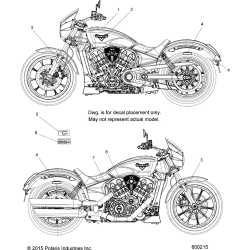 Body, Emblems/Decals - 2017 Victory Octane All Options Schematic 367 OEM Schematic