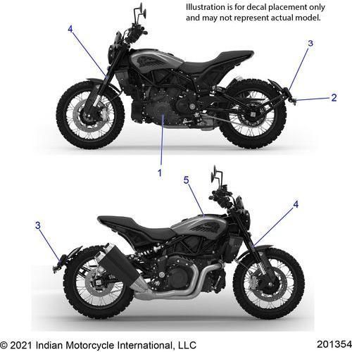 Body, Emblems/Decals - 2022 Indian Ftr 1200 Rally Schematic-21123 OEM Schematic