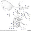Body, Fairing Asm, Windshield Mount All Options - 2020 Indian Chieftain Elite