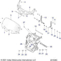 Body, Fairing Asm, Windshield Mount All Options - 2022 Indian Chieftain Standard 116