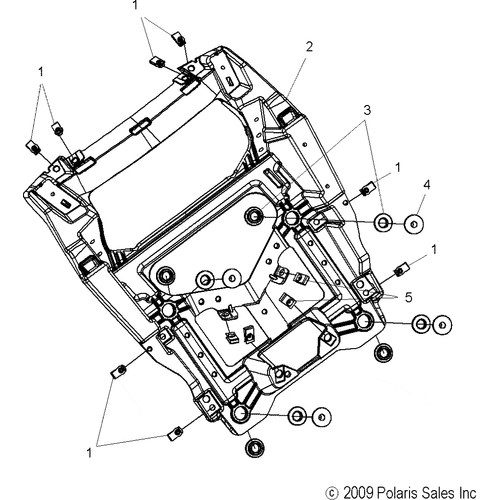 Body, Fairing, Front Support Asm. - 2011 Victory Cross Roads Custom/Cross Country All Options - V11Bb36/Db36/Dc36/Eb36 Schematic 3487 OEM Schematic