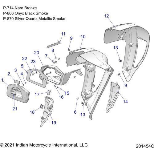 Body, Fairing, Lower N22tkdbb All Options - 2022 Indian Roadmaster Dark Horse Schematic-20794 OEM Schematic