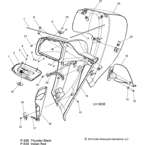 Body, Fairing, Lower, Roadmaster N15traaa All Options - 2015 Indian Chieftain/Roadmaster Schematic-28104 OEM Schematic