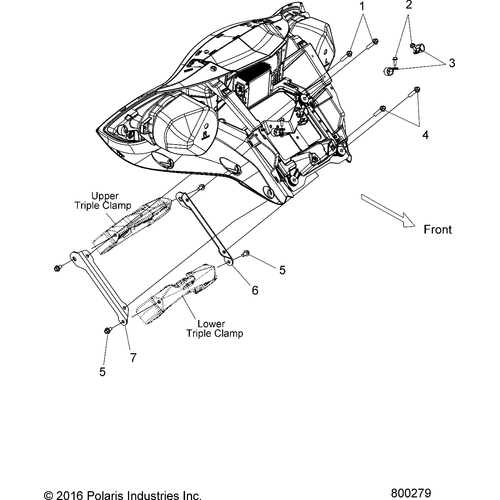 Body, Fairing, Mounting - 2017 Victory Magnum/Magnum X-1 All Options Schematic 303 OEM Schematic