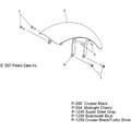 Body, Fender, Front - 2008 Victory Hammer All Options - V08Hb26/Hs26