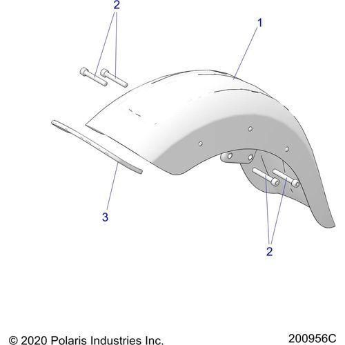 Body, Fender, Front All Options - 2022 Indian Scout 1200 Schematic-20660 OEM Schematic