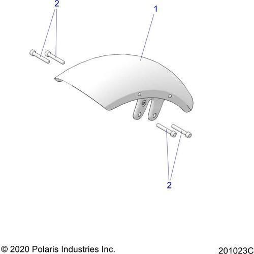 Body, Fender, Front All Options - 2022 Indian Scout Rogue Sixty Schematic-20414 OEM Schematic