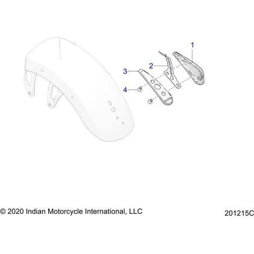 Body, Fender, Headdress All Options - 2022 Indian Challenger Standard Schematic-21922 OEM Schematic