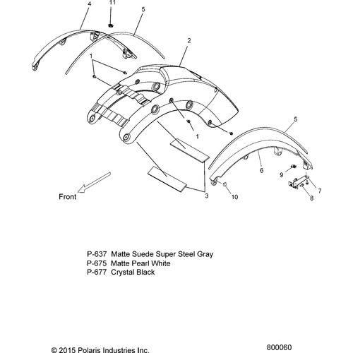 Body, Fender, Rear - 2016 Victory Magnum/Magnum X-1 All Options Schematic 1024 OEM Schematic