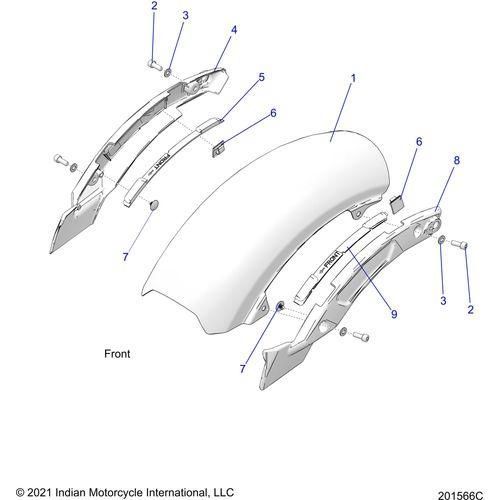 Body, Fender,Rear All Options - 2022 Indian Scout Rogue Sixty Schematic-20415 OEM Schematic