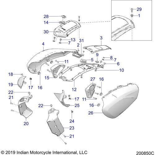 Body, Front - 2020 Indian Ftr 1200 Schematic-24534 OEM Schematic