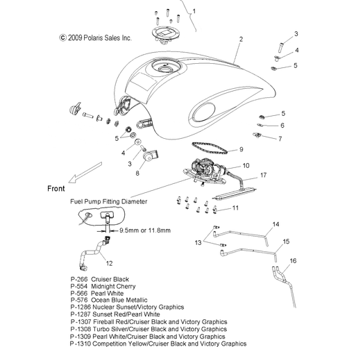 Body, Fuel Tank - 2010 Victory Vegas/Vegas 8 Ball All Options - V10Ab26/Lb26 Schematic 4103 OEM Schematic