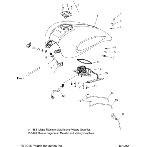 Body, Fuel Tank - 2017 Victory Gunner All Options Schematic 75 OEM Schematic