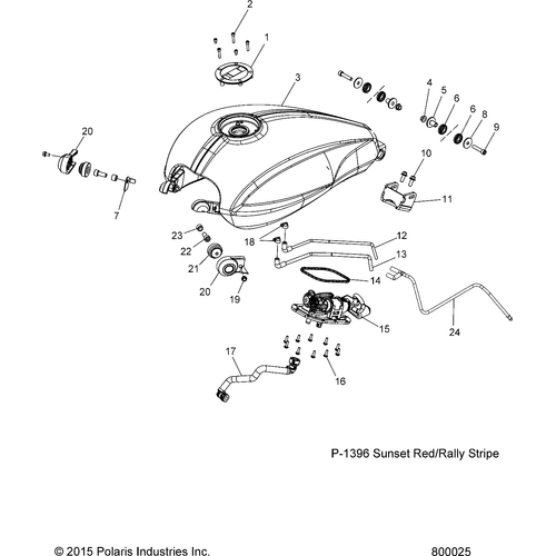 Body, Fuel Tank - 2017 Victory Judge Intl Schematic 244 OEM Schematic
