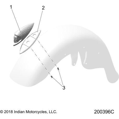 Body, Headdress, Fender All Options - 2020 Indian Chieftain Elite Schematic-24822 OEM Schematic