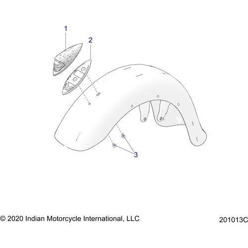 Body, Headdress, Fender All Options - 2022 Indian Chieftain Premium Schematic-21447 OEM Schematic