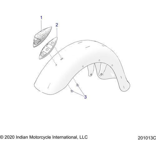 Body, Headdress, Fender N22tkdbb All Options - 2022 Indian Roadmaster Dark Horse Schematic-20812 OEM Schematic