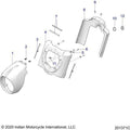 Body, Headlight Housing All Options - 2021 Indian Springfield Dark Horse Intl