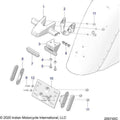 Body, License Plate Bracket/Rear Light Housing - 2020 Indian Chieftain Standard Titanium Smoke