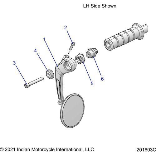 Body, Mirrors All Options - 2022 Indian Scout Bobber/Bobber TwentyMt Schematic-20541 OEM Schematic
