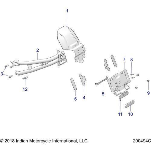 Body, Rear - 2022 Indian Ftr 1200 Rally Schematic-21125 OEM Schematic