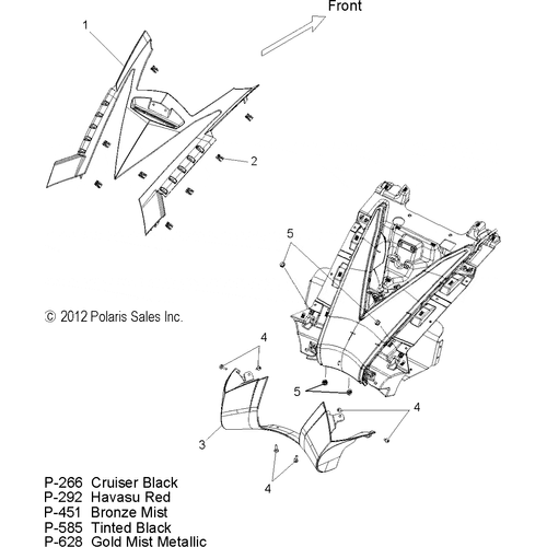 Body, Rear Fender Panels - 2013 Victory Vision/Aness All Options - V13Sw36/Aw36 Schematic 2924 OEM Schematic