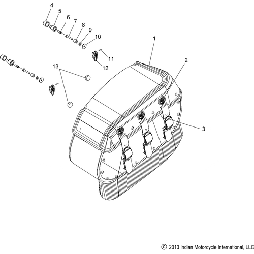 Body, Saddlebag Asm., Leather N17ccv All Options - 2017 Indian Chief Classic/Chief Vintage Schematic-27597 OEM Schematic