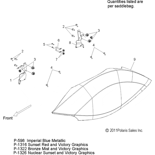 Body, Saddlebag Lid - 2012 Victory Vision/Aness All Options - V12Sw36/Aw36 Schematic 3415 OEM Schematic