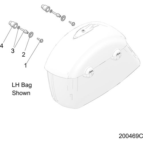 Body, Saddlebag Mounting All Options - 2020 Indian Springfield Limited Schematic-23838 OEM Schematic