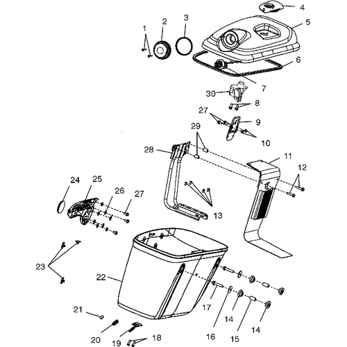 Body, Saddlebags - 2002 Victory Touring Cruiser All Options - V02Tb16 Schematic 5953 OEM Schematic