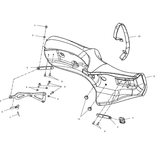 Body, Seat - 2002 Victory Touring Cruiser All Options - V02Tb16 Schematic 5954 OEM Schematic