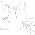 Body, Seat - 2009 Victory Vegas/Vegas 8 Ball/Vegas Low All Options - V09Ab26/Gb26/Lb26