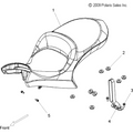 Body, Seat - 2010 Victory Cross Country/Cross Roads All Options - V10Db36Da/Eb36Da