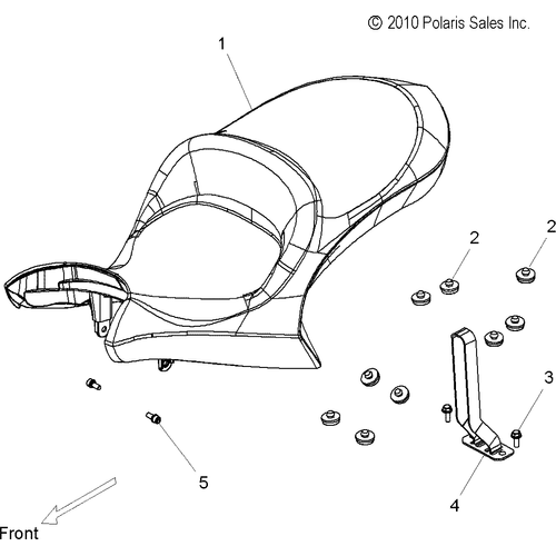 Body, Seat - 2012 Victory Cross Roads All Options - V12Bw36/Ew36 Schematic 3069 OEM Schematic