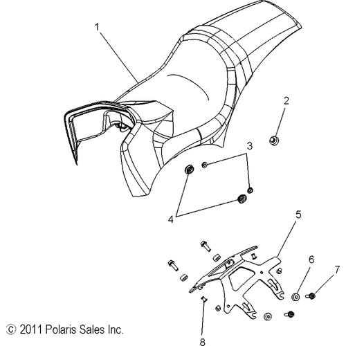 Body, Seat - 2013 Victory Judge All Options - V13Mb36 Schematic 2811 OEM Schematic