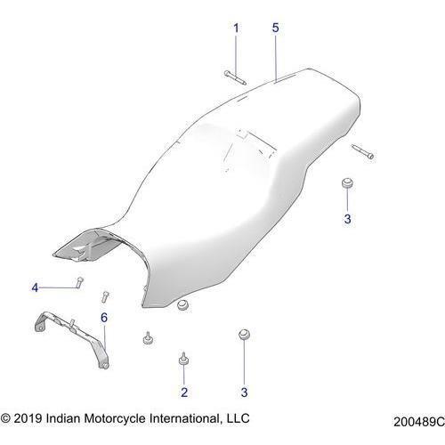 Body, Seat - 2020 Indian Ftr 1200 Schematic-24545 OEM Schematic