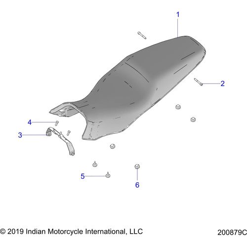 Body, Seat - 2022 Indian Ftr 1200 Rally Schematic-21126 OEM Schematic