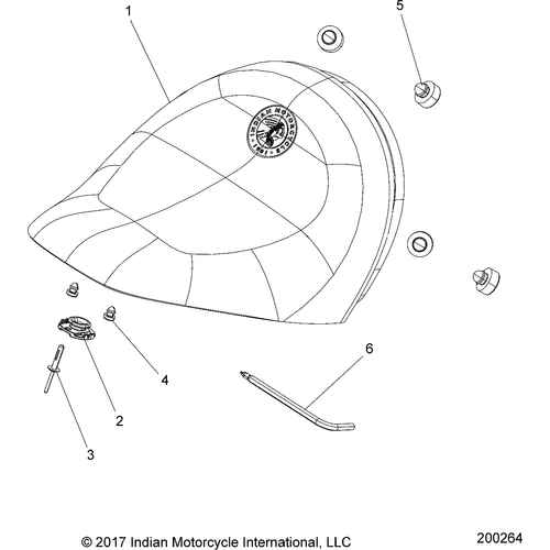 Body, Seat All Options - 2019 Indian Scout Bobber Schematic-25503 OEM Schematic