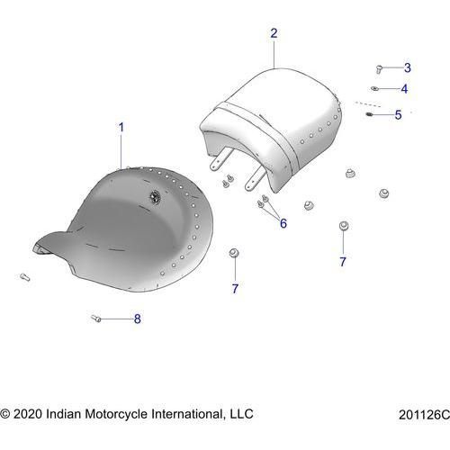 Body, Seat All Options - 2021 Indian Springfield 111 Schematic-22417 OEM Schematic