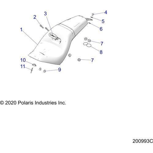 Body, Seat All Options - 2022 Indian Scout 1200 Schematic-20662 OEM Schematic