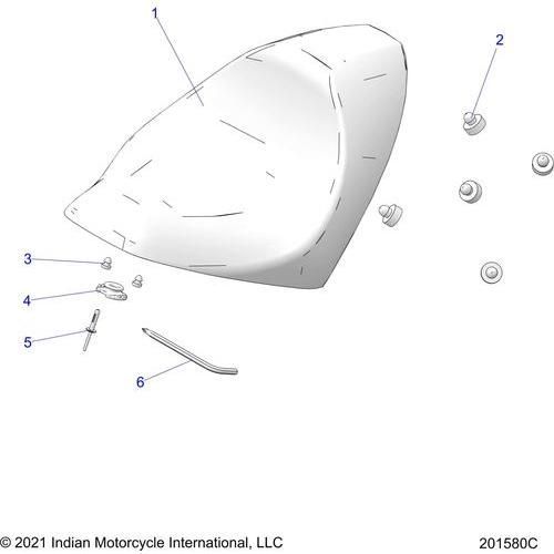 Body, Seat All Options - 2022 Indian Scout Rogue Sixty Schematic-20418 OEM Schematic