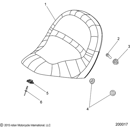 Body, Seat N18msa11/Msb11 All Options - 2018 Indian Scout Sixty Schematic-26293 OEM Schematic